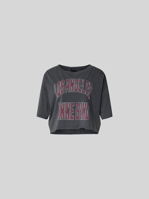 Cropped T-Shirt mit Logo-Print Shop The Look MANNEQUINE
