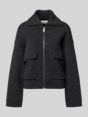 Oversized Jacke aus Baumwoll-Woll-Mix Modell 'JOANIAAS' Shop The Look MANNEQUINE