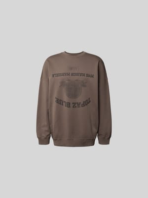 Oversized Sweatshirt mit Logo-Print Shop The Look MANNEQUINE