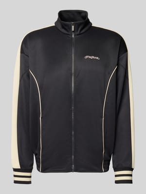 Oversized Sweatjacke mit Logo-Stitching Modell 'Weldon' Shop The Look MANNEQUINE