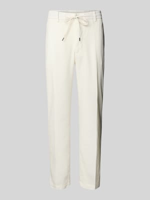 Regular Tapered Fit Leinenhose mit Tunnelzug Modell 'Kane' Shop The Look MANNEQUINE