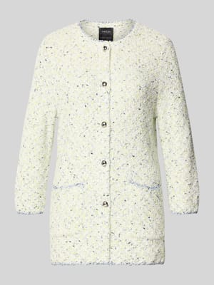 Gebreid jack met 3/4-mouwen en opgestikte zakken Shop The Look MANNEQUINE