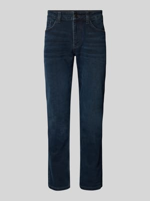 Regular slim fit jeans met stretch, model 'Josh' Shop The Look MANNEQUINE