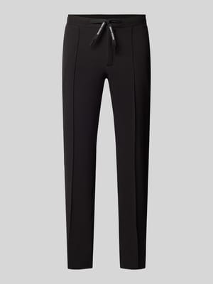 Slim fit pantalon met vaste persplooien Shop The Look MANNEQUINE