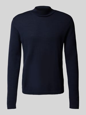 Gebreide pullover van merinowol met opstaande kraag, model 'Tern' Shop The Look MANNEQUINE