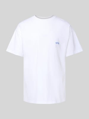 T-Shirt mit Label-Stitching Modell 'ART LOGO' Shop The Look MANNEQUINE