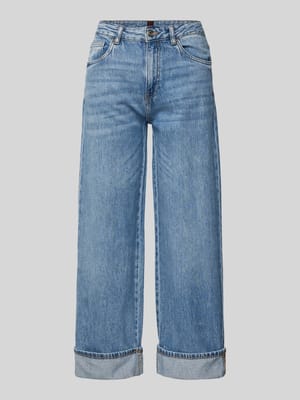 Wide Leg Jeans im 5-Pocket-Design Modell 'TURN UP' Shop The Look MANNEQUINE