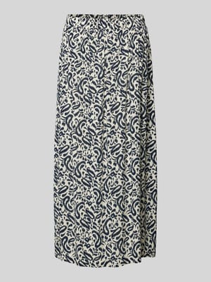 Spódnica midi z wiskozy z elastycznym pasem model ‘MARRAKECH’ Shop The Look MANNEQUINE