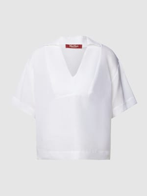 Bluzka z wykładanym kołnierzem model ‘BRONZO’ Shop The Look MANNEQUINE