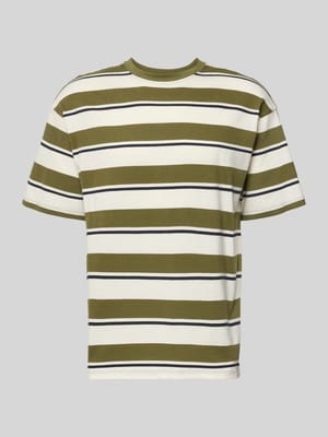 T-Shirt mit Streifenmuster Modell 'KYRAN' Shop The Look MANNEQUINE