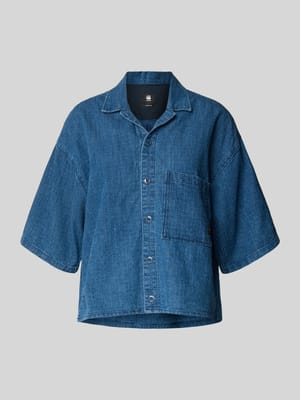 Relaxed Fit Jeansbluse mit Brusttasche Shop The Look MANNEQUINE