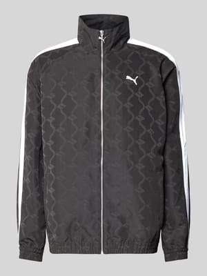 Trainingsjacke mit Reißverschluss und Logo Shop The Look MANNEQUINE