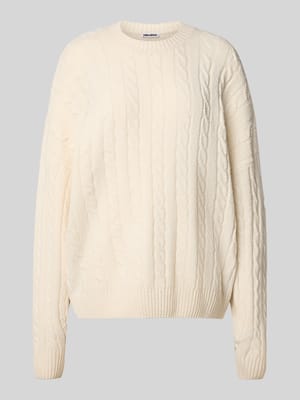 Strickpullover mit Zopfmuster Shop The Look MANNEQUINE