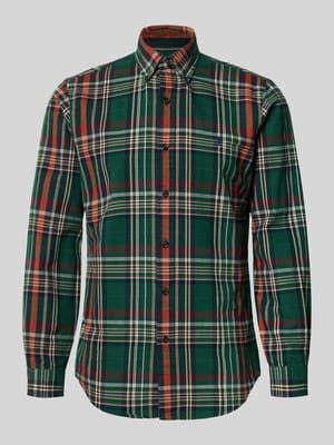 Custom fit vrijetijdsoverhemd met button-downkraag Shop The Look MANNEQUINE