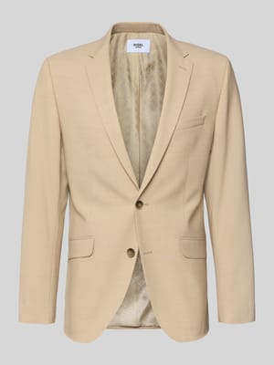 slim fit 2-knoops colbert met klepzakken model 'Allan' Shop The Look MANNEQUINE