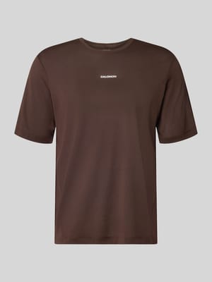 Functieshirt met logo en ronde hals Model 'Kout' Shop The Look MANNEQUINE
