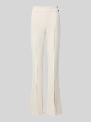 Flared Hose mit Längsnähten Modell 'NEW FLARED EVELINA' Shop The Look MANNEQUINE