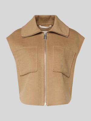 Kamizelka o pudełkowym kroju z mieszanki wełny Shop The Look MANNEQUINE
