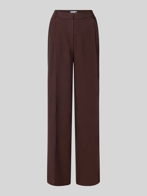 Spodnie z mieszanki wiskozy w efekcie marszczenia Shop The Look MANNEQUINE