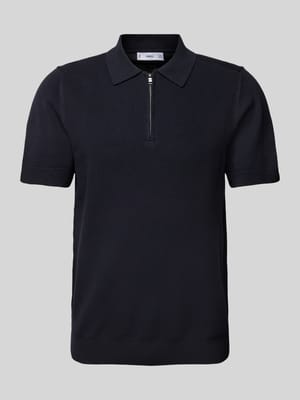 Regular Fit Poloshirt mit Reißverschluss Shop The Look MANNEQUINE