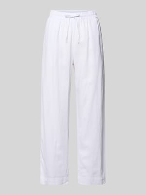 Wide Leg Pants aus Leinen-Mix mit elastischem Bund Modell 'Lava' Shop The Look MANNEQUINE