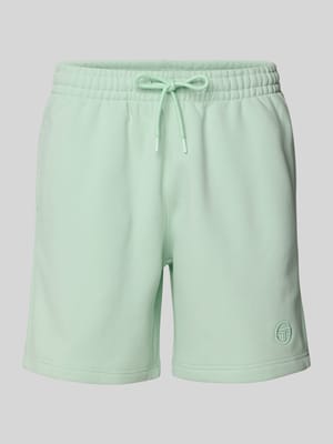 Regular fit sweatshorts met logostitching, model 'SIMBA' Shop The Look MANNEQUINE