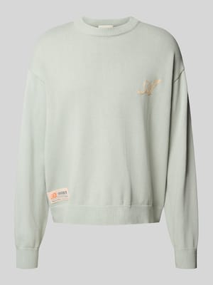 Strickpullover mit Logo-Stitching Shop The Look MANNEQUINE