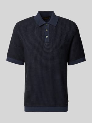 Regular Fit Poloshirt in Strick-Optik Modell 'Kingsley' Shop The Look MANNEQUINE