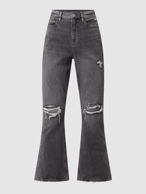 Flared cut jeans van katoen  Shop The Look MANNEQUINE