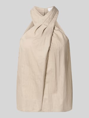 Neckholder-Blusentop aus Baumwoll-Mix Shop The Look MANNEQUINE