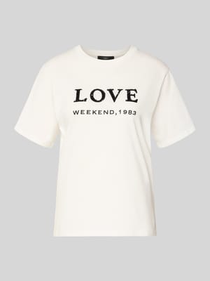 Slim Fit T-Shirt aus reiner Baumwolle Modell 'DAGILE' Shop The Look MANNEQUINE