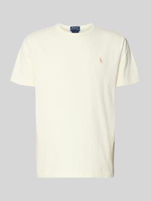 Regular Fit T-Shirt aus reiner Baumwolle Shop The Look MANNEQUINE