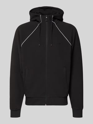 Regular Fit Sweatjacke aus Baumwoll-Mix Shop The Look MANNEQUINE