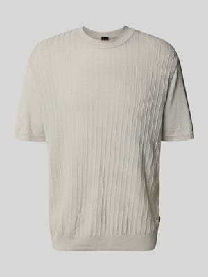męski t-shirt o kroju regular fit z mieszanka lnu i bawełny model 'KAJORDINO' Shop The Look MANNEQUINE