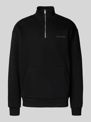 Sweatshirt met opstaande kraag en ritssluiting Shop The Look MANNEQUINE