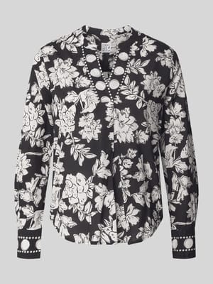 Blusenshirt mit V-Ausschnitt Shop The Look MANNEQUINE