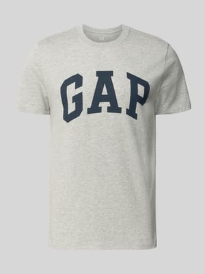 T-Shirt mit Logo und Rundhalsausschnitt Shop The Look MANNEQUINE