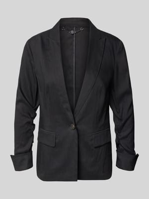 Blazer van linnenmix met reverskraag Shop The Look MANNEQUINE