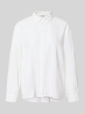 Relaxed Fit Leinenbluse mit Hemdblusenkragen Modell 'GOA' Shop The Look MANNEQUINE