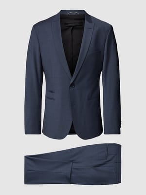 Slim Fit Anzug mit Webmuster Modell 'IRVING' Shop The Look MANNEQUINE