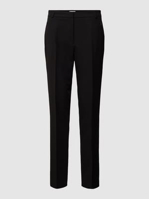 Slim fit broek in effen design Shop The Look MANNEQUINE