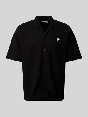 Relaxed fit vrijetijdsoverhemd met structuurmotief, model 'LIBCO' Shop The Look MANNEQUINE