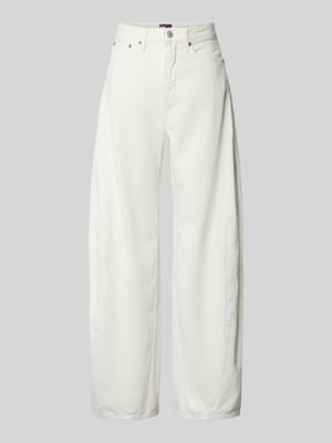 Jeansy o kroju barrel fit z czystej bawełny Shop The Look MANNEQUINE