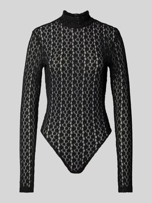 Body mit Stehkragen und rückseitigem Reißverschluss Shop The Look MANNEQUINE