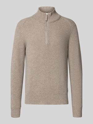Kaschmirpullover mit Troyer-Kragen Shop The Look MANNEQUINE