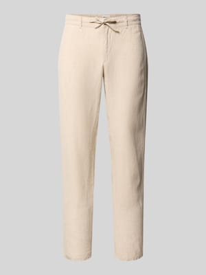 Slim Fit Leinenhose aus reinem Leinen Modell 'Fabio' Shop The Look MANNEQUINE