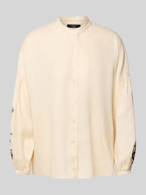 Regular Fit Bluse mit Stehkragen Modell 'ILEX' Shop The Look MANNEQUINE