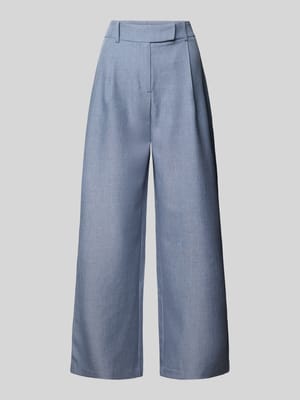 Regular Fit Wijde broek met schuifhaaksluiting Model 'LINDA' Shop The Look MANNEQUINE