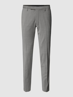Slim Fit Anzughose mit Bügelfalten Modell 'Monopoli' Shop The Look MANNEQUINE