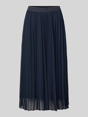 regular fit midirok met elastische band Shop The Look MANNEQUINE